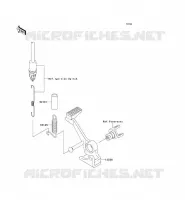 PEDALE DE FREIN pour Kawasaki Z750 2010