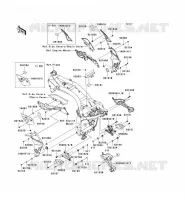 PIECE DE CADRE (COUVERTURE) pour Kawasaki Z750 2010