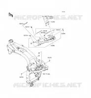 SUPPORT BATTERIE pour Kawasaki Z750 2010