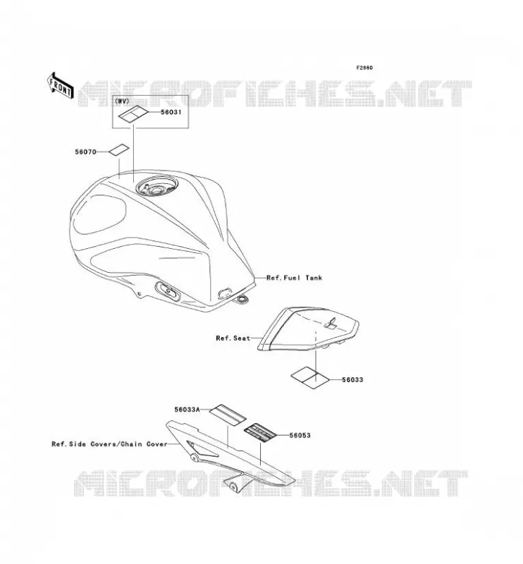 LABEL Kawasaki MOTOS 750 2009 Z750 ABS  ZR750M9F