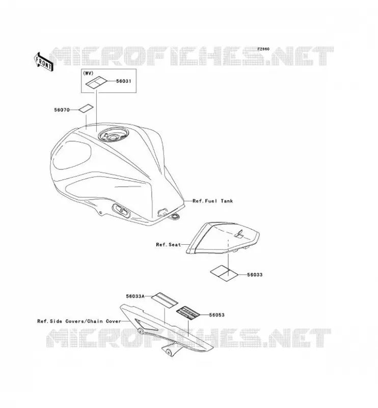 LABEL Kawasaki MOTOS 750 2010 Z750 ABS  ZR750MAS