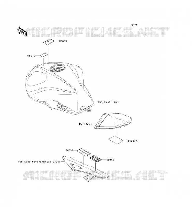 LABEL Kawasaki MOTOS 750 2011 Z750R ABS  ZR750PBF