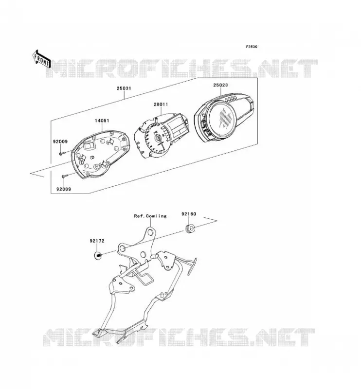 COMPTEURS Kawasaki MOTOS 750 2012 Z750R ABS  ZR750PCF