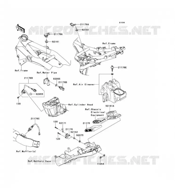 INJECTION CARBURANT Kawasaki MOTOS 750 2012 Z750R ABS  ZR750PCF