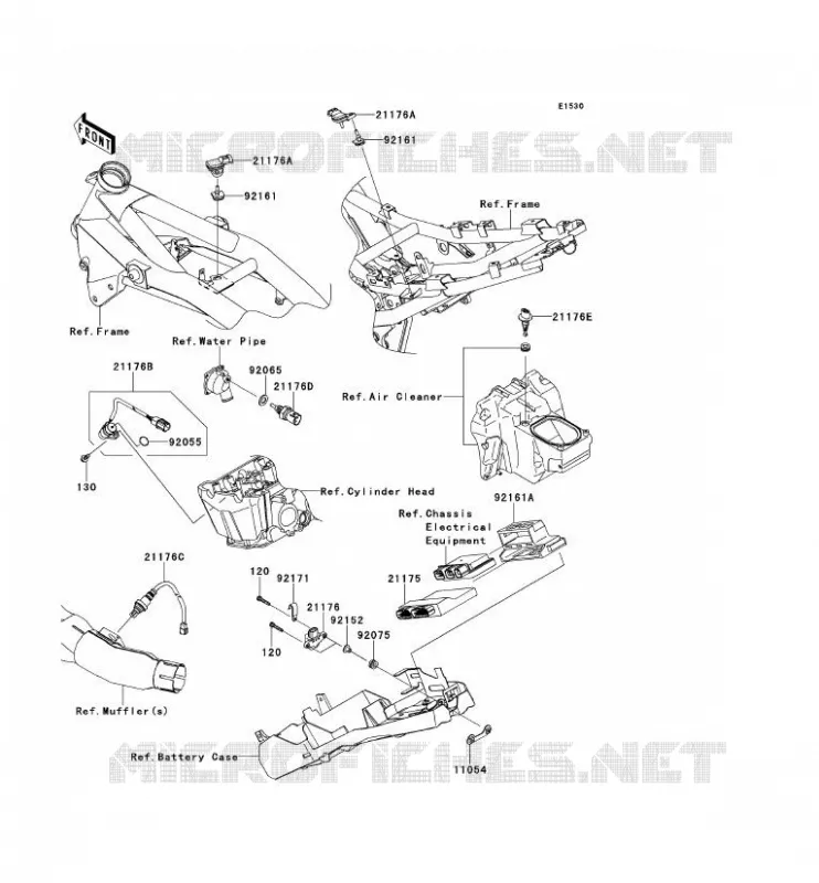 INJECTION CARBURANT Kawasaki MOTOS 750 2012 Z750R ABS  ZR750PCF
