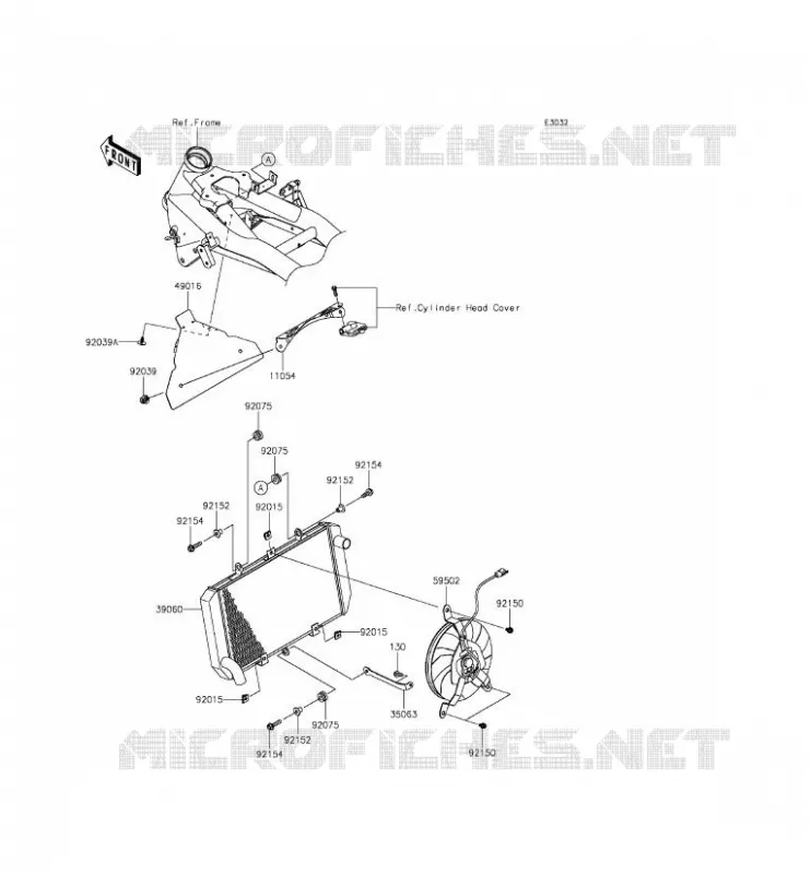 RADIATEUR Kawasaki MOTOS 800 2013 Z800  ZR800ADS