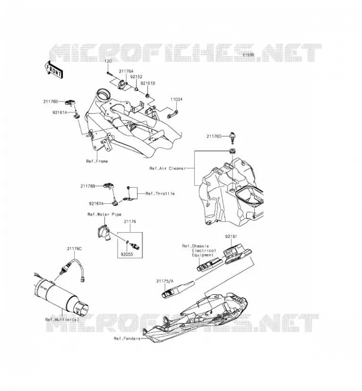 INJECTION CARBURANT Kawasaki MOTOS 800 2013 Z800  ZR800ADS
