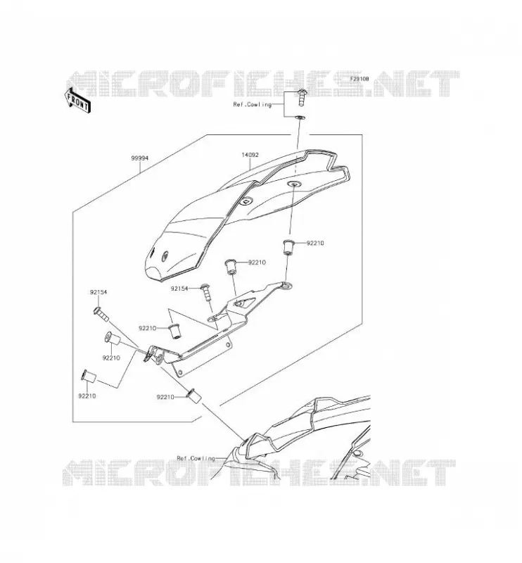 ACCESSOIRE(COUVRE COMPTEUR) Kawasaki MOTOS 800 2013 Z800 ABS  ZR800BDS