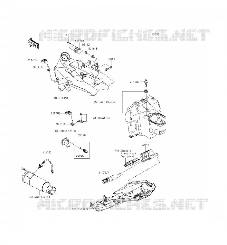 INJECTION CARBURANT Kawasaki MOTOS 800 2013 Z800 ABS  ZR800BDS