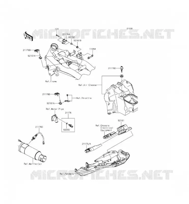 INJECTION CARBURANT Kawasaki MOTOS 800 2013 Z800 ABS  ZR800BDS