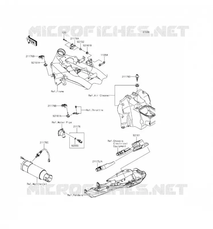 INJECTION CARBURANT Kawasaki MOTOS 800 2014 Z800 ABS  ZR800BEF