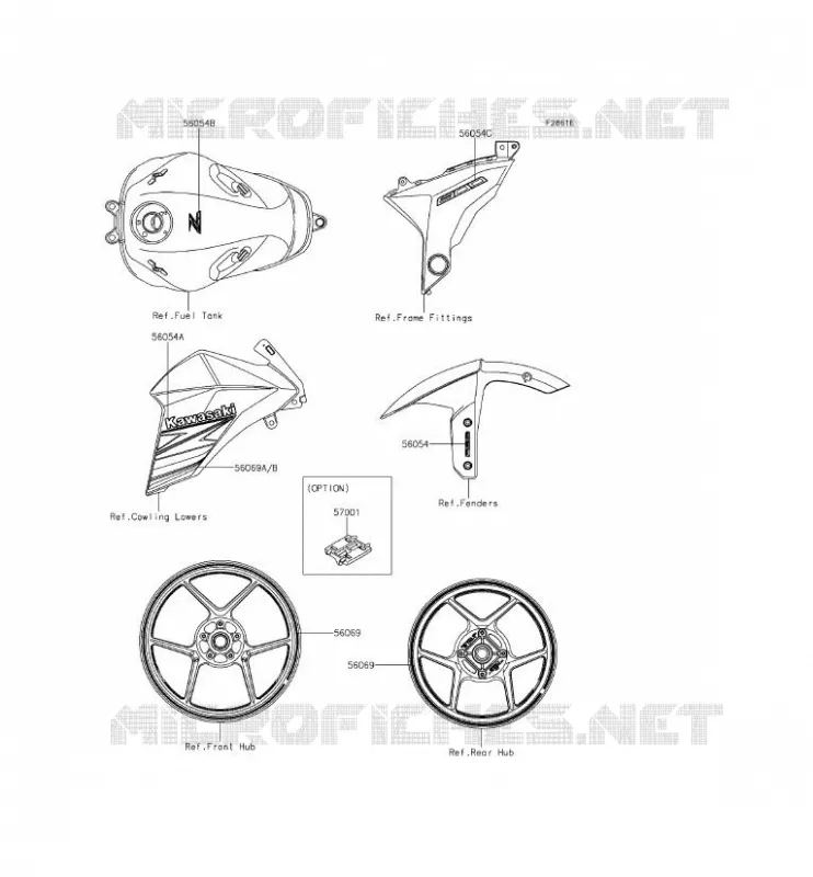 STICKER (NOIR) Kawasaki MOTOS 800 2014 Z800 ABS  ZR800BEF