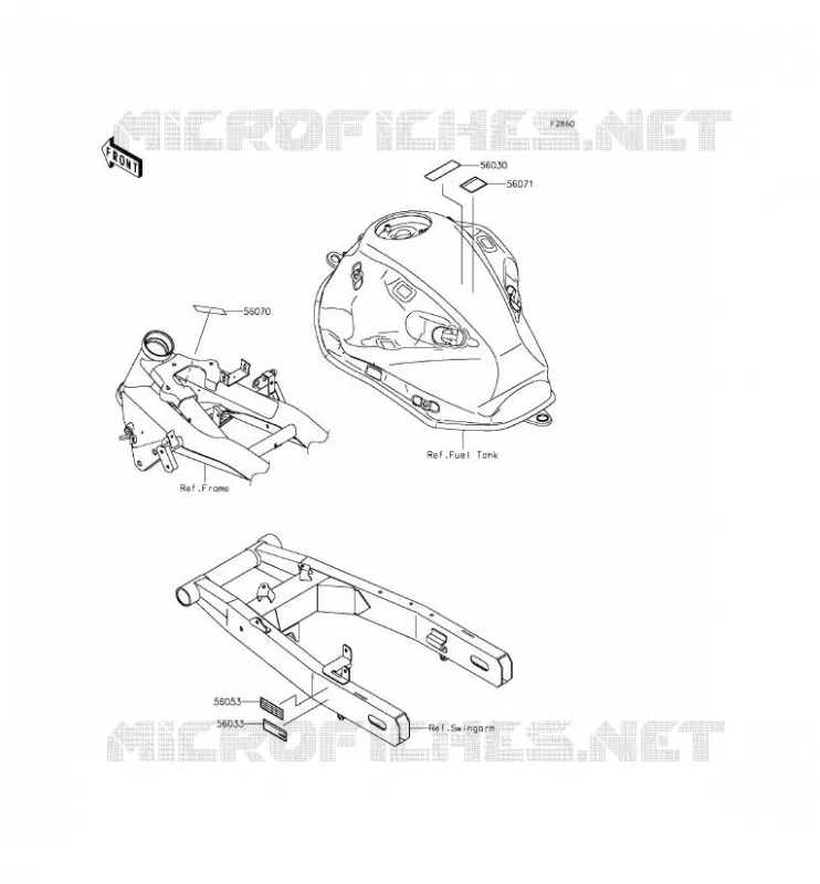 LABEL Kawasaki MOTOS 800 2014 Z800 ABS  ZR800BEF