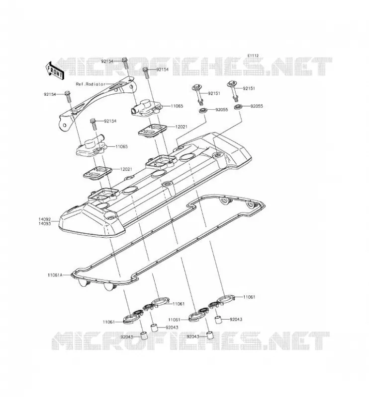 COUVRE CULASSE Kawasaki MOTOS 800 2013 Z800  ZR800CDS