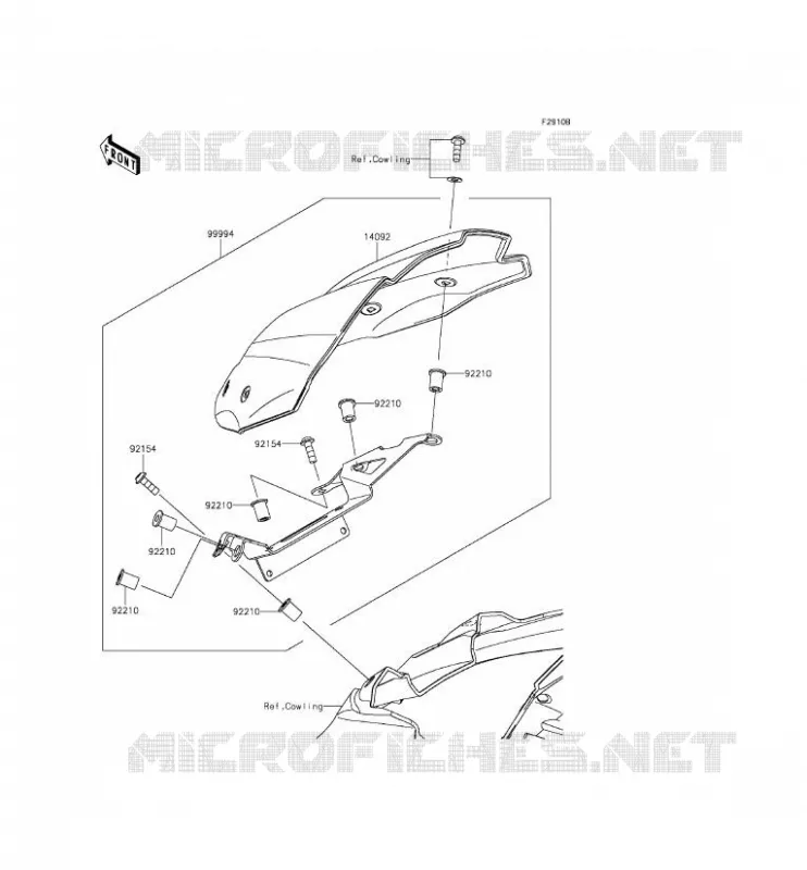 ACCESSOIRE(COUVRE COMPTEUR) Kawasaki MOTOS 800 2013 Z800  ZR800CDS