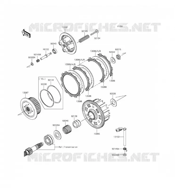 EMBRAYAGE Kawasaki MOTOS 800 2013 Z800  ZR800CDS