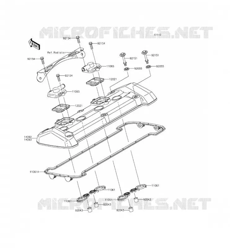 COUVRE CULASSE Kawasaki MOTOS 800 2013 Z800  ZR800CDS