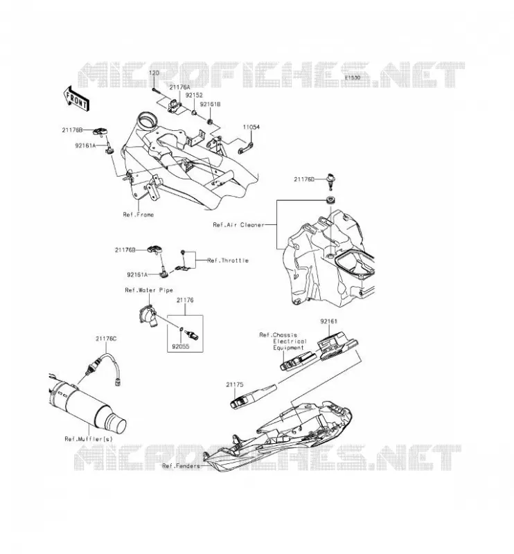 INJECTION CARBURANT Kawasaki MOTOS 800 2013 Z800  ZR800CDS