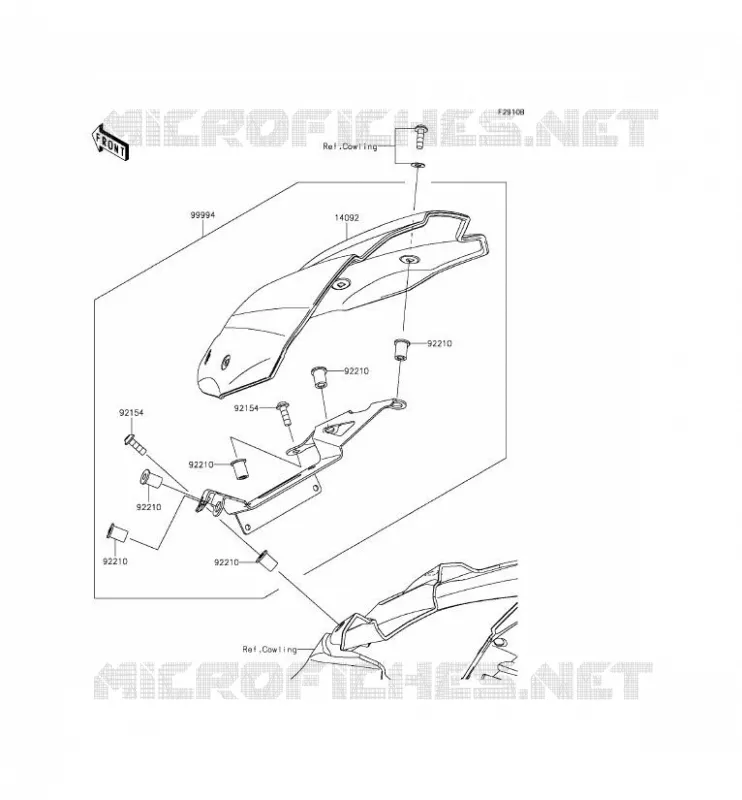ACCESSOIRE(COUVRE COMPTEUR) Kawasaki MOTOS 800 2014 Z800  ZR800CEF