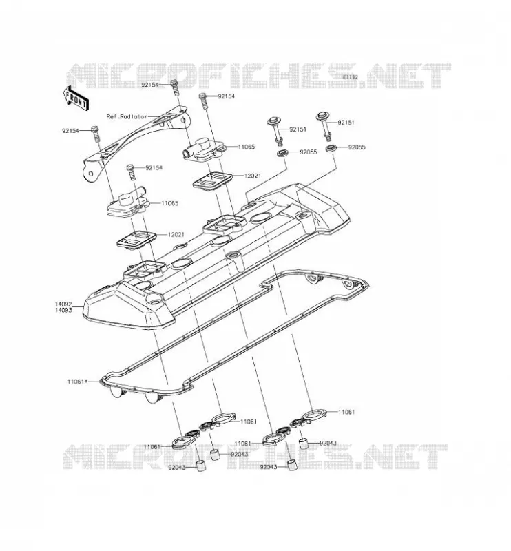 COUVRE CULASSE Kawasaki MOTOS 800 2013 Z800 ABS  ZR800DDS