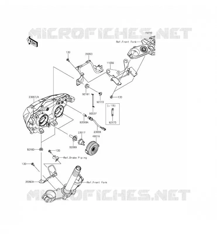 OPTIQUE(S) Kawasaki MOTOS 800 2015 Z800 ABS  ZR800DFF