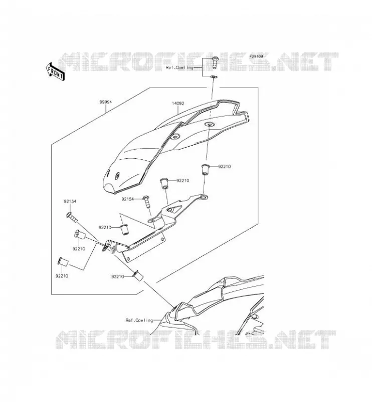 ACCESSOIRE(COUVRE COMPTEUR) Kawasaki MOTOS 800 2015 Z800 ABS  ZR800DFF