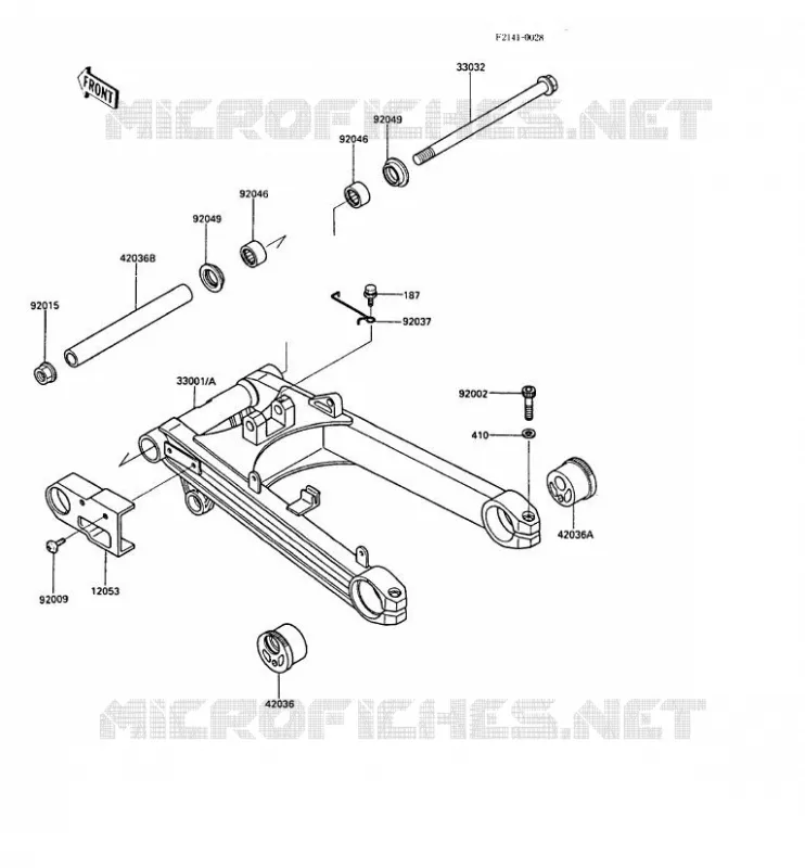 BRAS OSCILLANT Kawasaki MOTOS 1000 1988 GPZ1000RX  ZX1000-A3