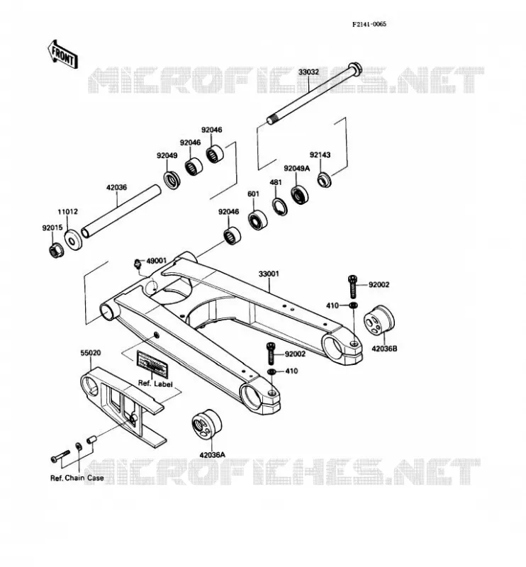 BRAS OSCILLANT Kawasaki MOTOS 1000 1989 ZX-10  ZX1000-B2