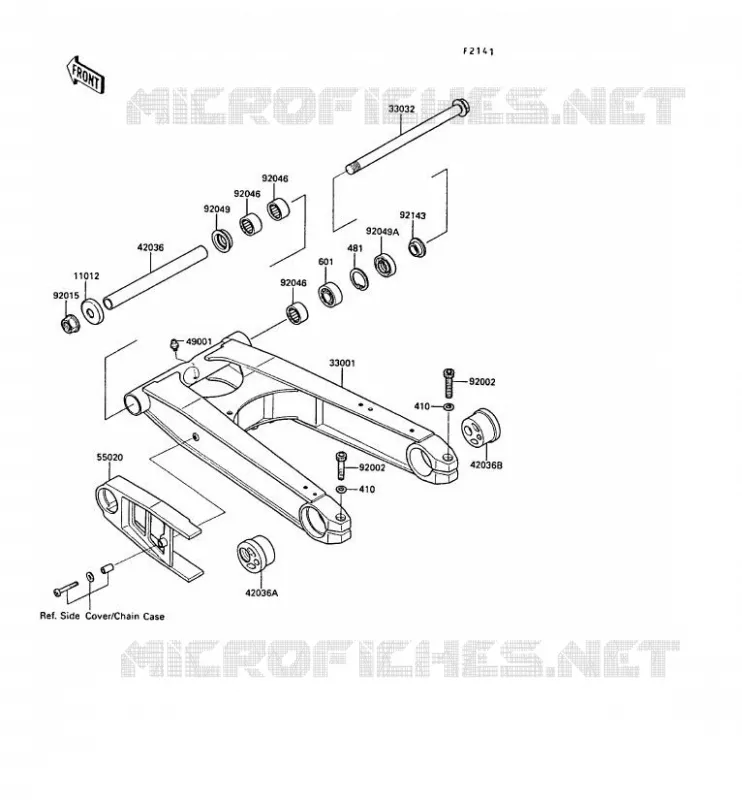 BRAS OSCILLANT Kawasaki MOTOS 1000 1989 ZX-10  ZX1000-B2