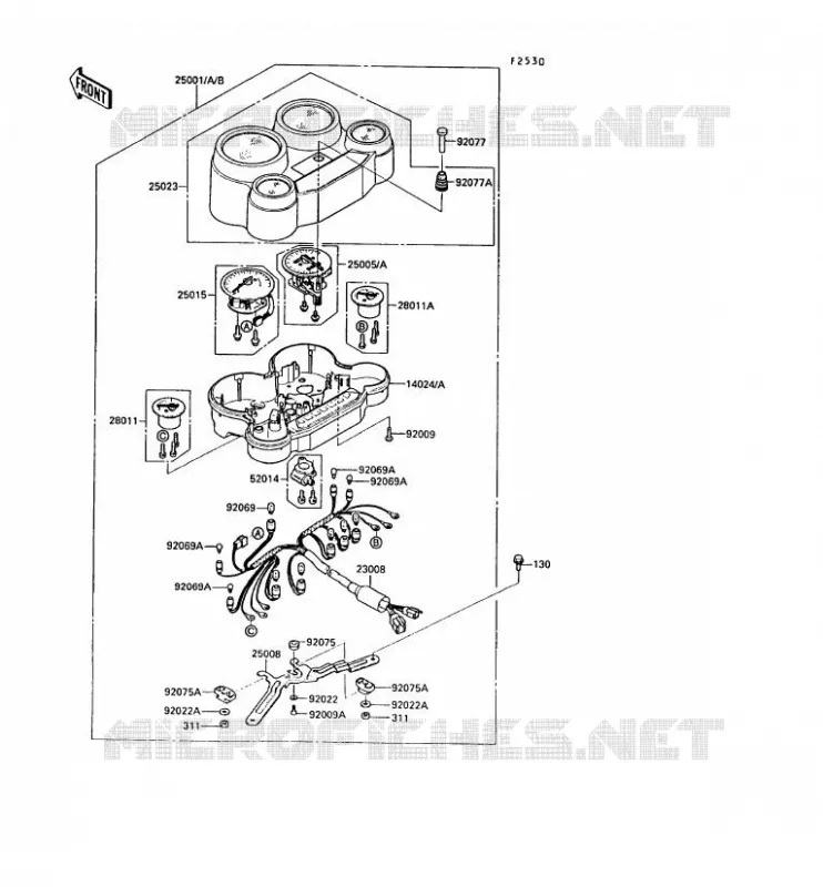 COMPTEURS Kawasaki MOTOS 1000 1989 ZX-10  ZX1000-B2