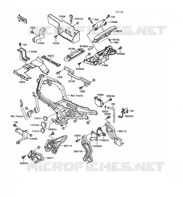 SUPPORT BATTERIE Kawasaki MOTOS 1000 1989 ZX-10  ZX1000-B2