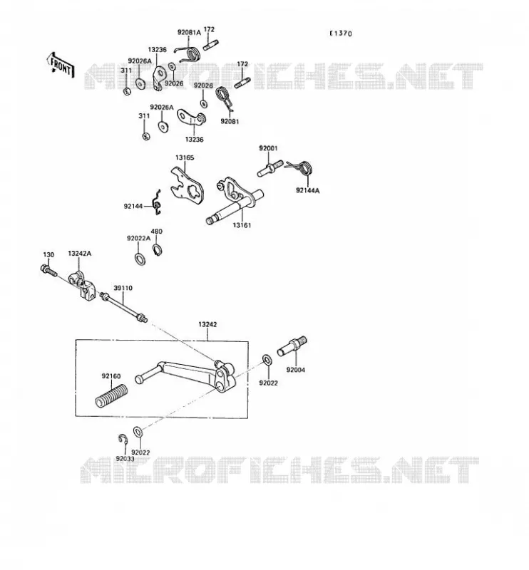 SELECTEUR Kawasaki MOTOS 1000 1990 ZX-10  ZX1000-B3