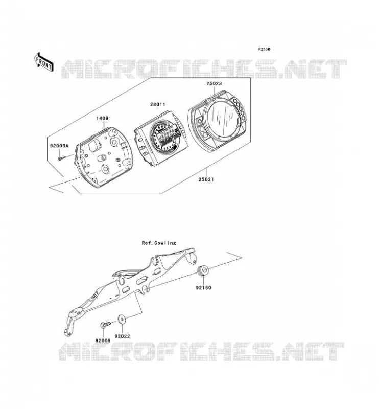 COMPTEURS Kawasaki MOTOS 1000 2004 NINJA ZX-10R  ZX1000-C1