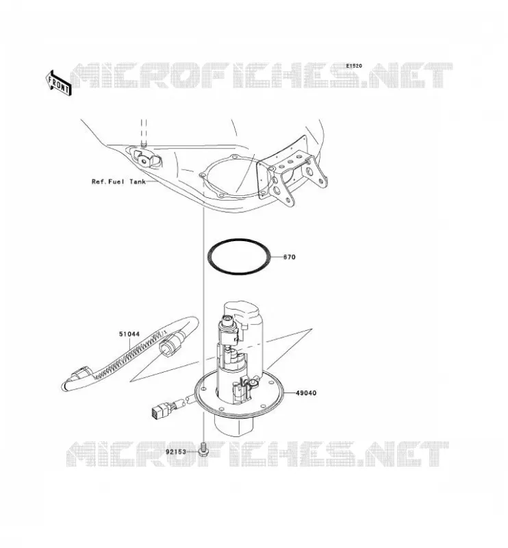 POMPE A ESSENCE Kawasaki MOTOS 1000 2005 NINJA ZX-10R  ZX1000-C2