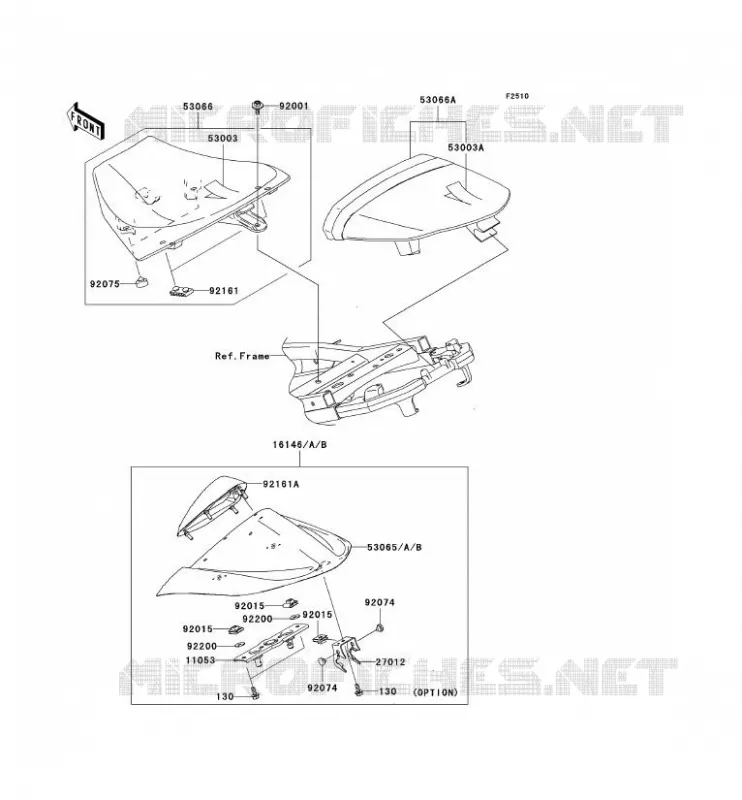 SELLE Kawasaki MOTOS 1000 2005 NINJA ZX-10R  ZX1000-C2
