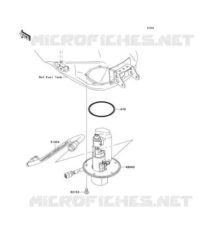 POMPE A ESSENCE Kawasaki MOTOS 1000 2005 NINJA ZX-10R  ZX1000-C2H