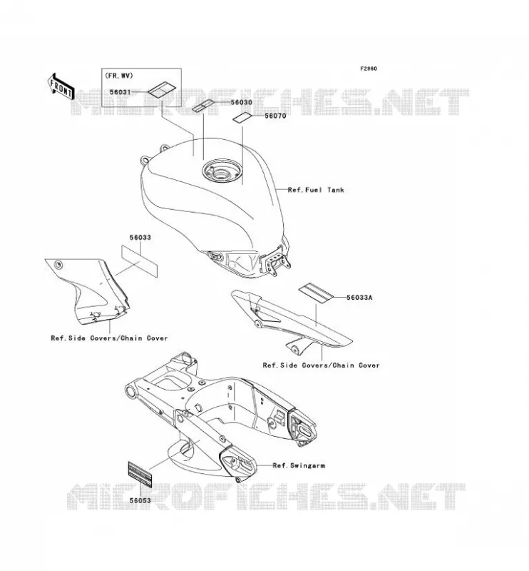 LABEL Kawasaki MOTOS 1000 2006 NINJA ZX-10R  ZX1000D6F