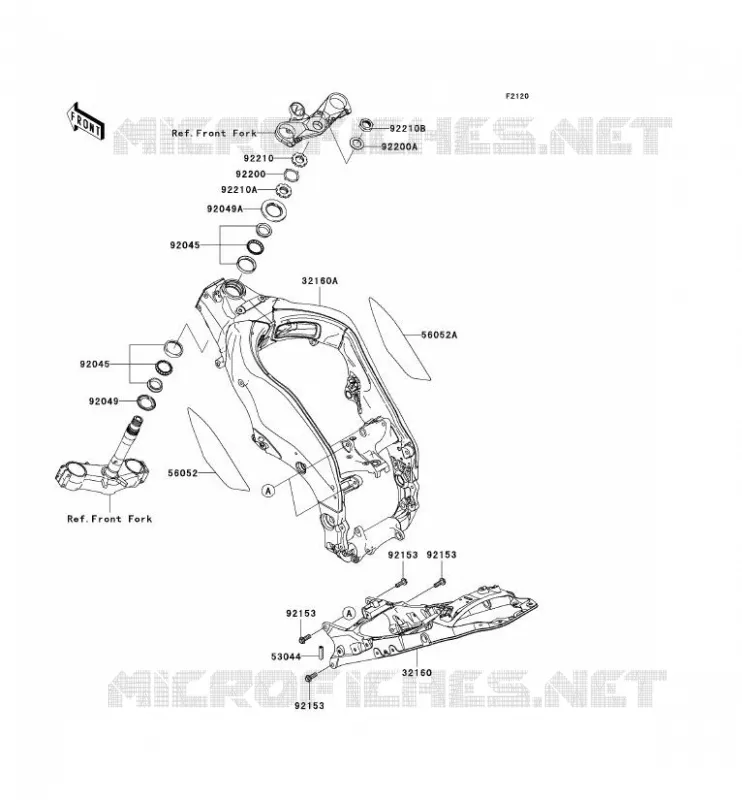 CH&Acirc;SSIS Kawasaki MOTOS 1000 2007 NINJA ZX-10R  ZX1000D7F