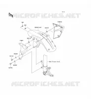 GARDE BOUE AVANT pour Kawasaki NINJA ZX-10R 2007