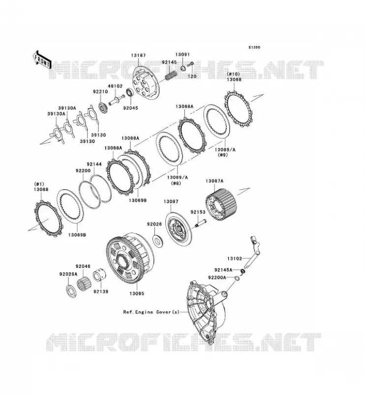 EMBRAYAGE Kawasaki MOTOS 1000 2009 NINJA ZX-10R  ZX1000E9F