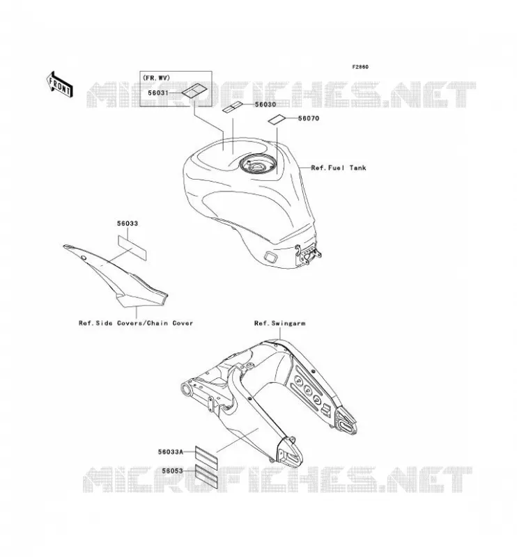 LABEL Kawasaki MOTOS 1000 2009 NINJA ZX-10R  ZX1000E9F