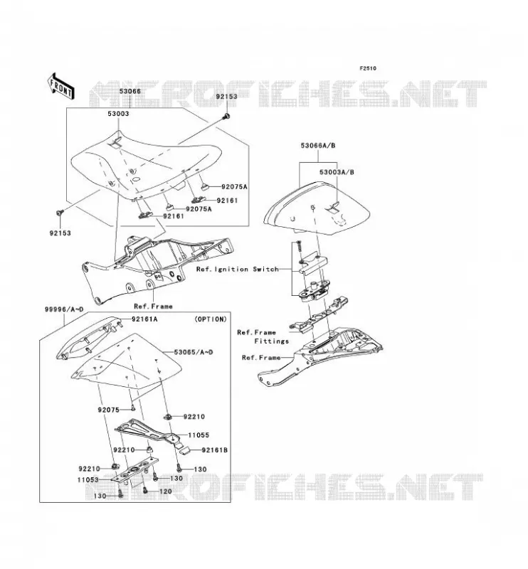 SELLE Kawasaki MOTOS 1000 2009 NINJA ZX-10R  ZX1000E9F