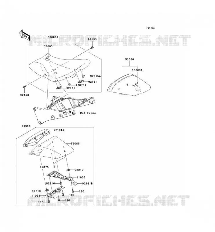 SELLE Kawasaki MOTOS 1000 2010 NINJA ZX-10R  ZX1000FAFA