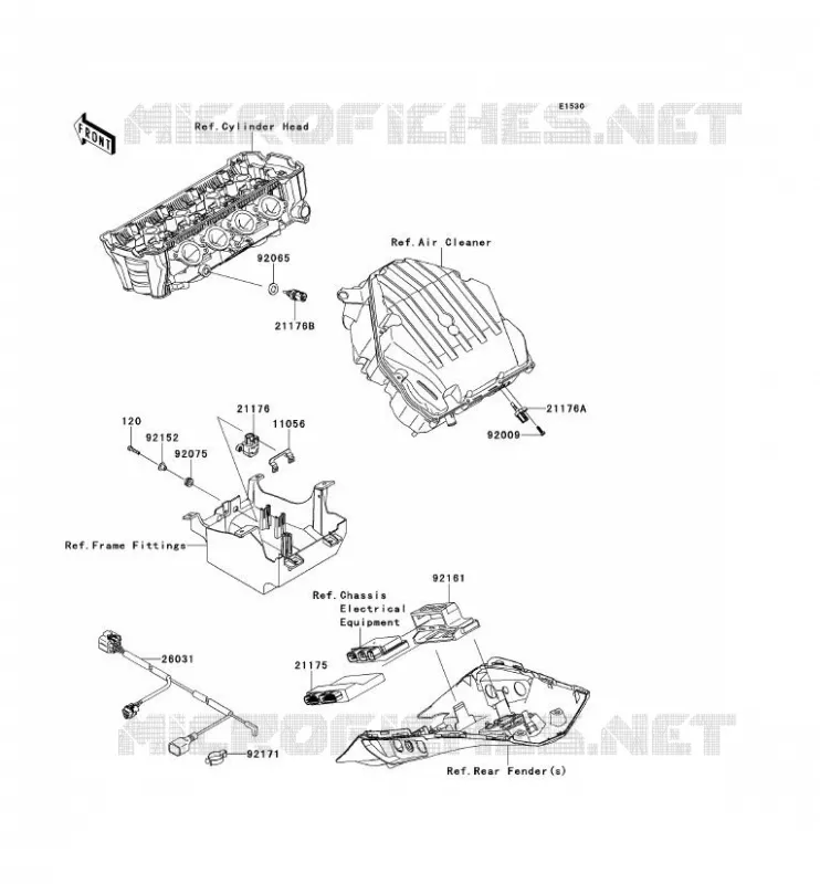 INJECTION CARBURANT Kawasaki MOTOS 1000 2013 Z1000SX  ZX1000GDF