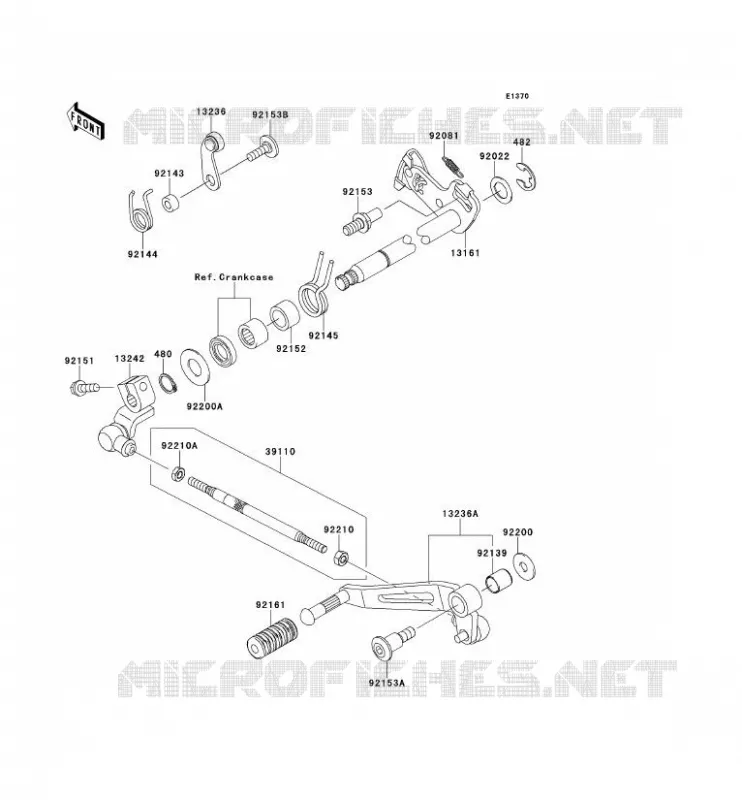 SELECTEUR Kawasaki MOTOS 1000 2013 Z1000SX  ZX1000GDF