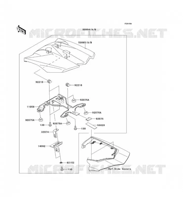 ACCESSOIRE (COUVRE SELLE) Kawasaki MOTOS 1000 2013 Z1000SX  ZX1000GDF