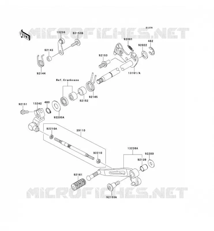 SELECTEUR Kawasaki MOTOS 1000 2013 Z1000SX  ZX1000GDF