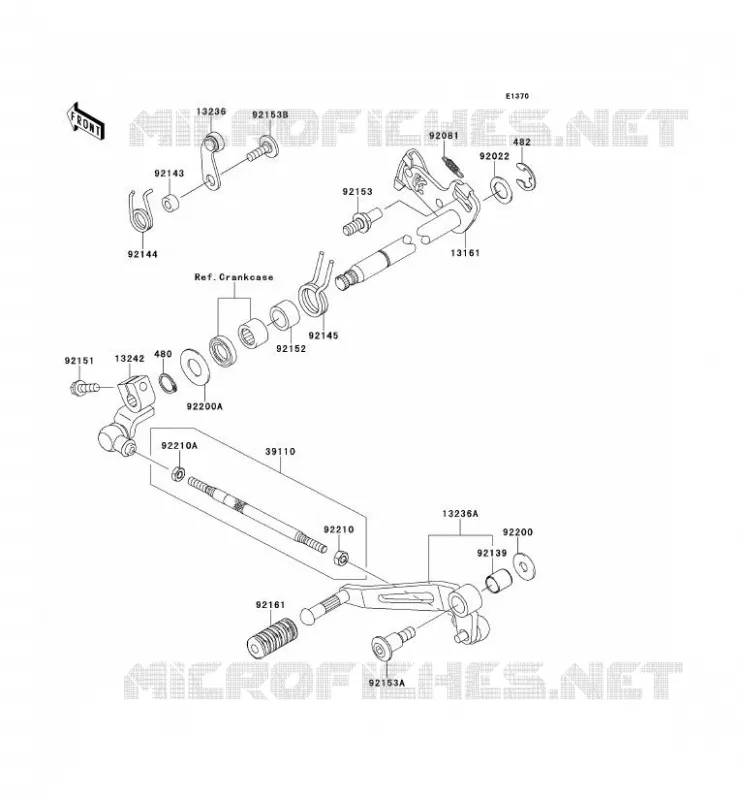SELECTEUR Kawasaki MOTOS 1000 2012 Z1000SX ABS  ZX1000HCF