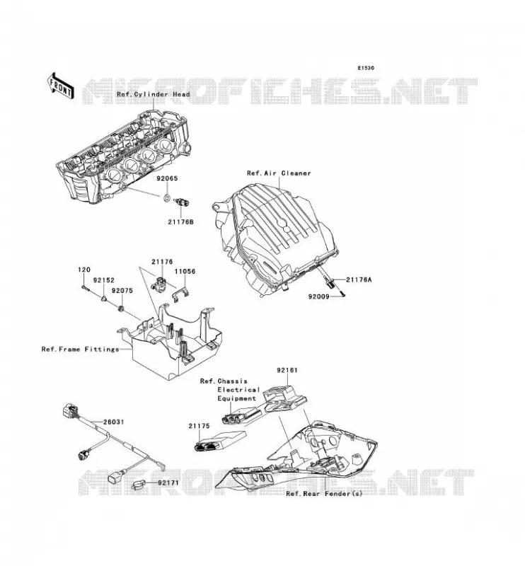 INJECTION CARBURANT Kawasaki MOTOS 1000 2013 Z1000SX ABS  ZX1000HDF