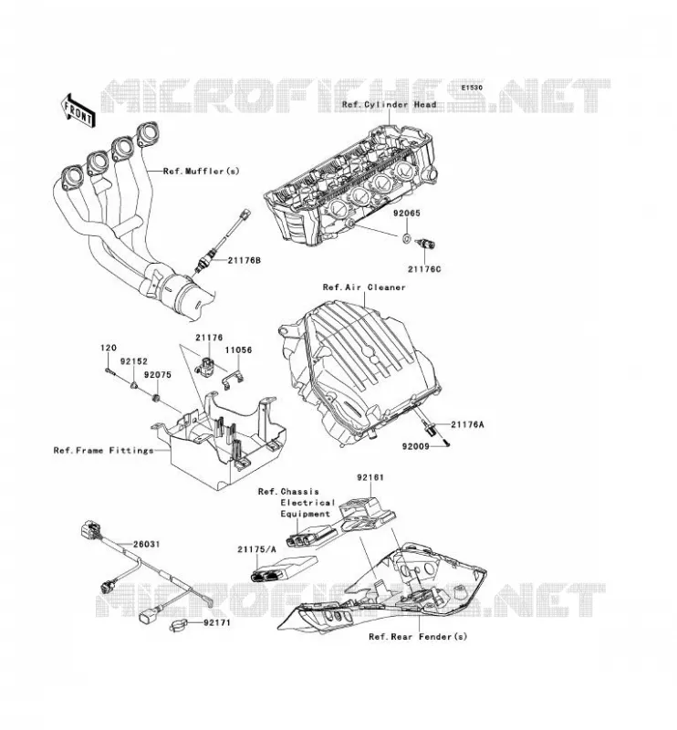 INJECTION CARBURANT Kawasaki MOTOS 1000 2013 Z1000SX ABS  ZX1000HDF